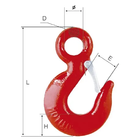 eye sling hook (round body)