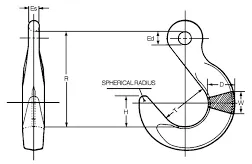 Eye Foundry Hook Tech Drawing