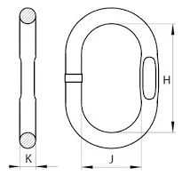 G80 Oblong Master Link