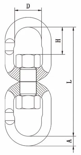 Regular Swivel Tech Drawing