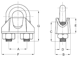 Wire Rope Clip DIN 741
